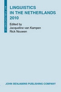Enlarge image Cover: Linguistics in the Netherlands 2010 - John Benjamins Publishing Co