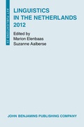 Cover: Linguistics in the Netherlands 2012 - John Benjamins Publishing Co