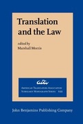 Cover: Translation and the Law - John Benjamins Publishing Co