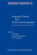 Cover: Linguistic Theory and South Asian Languages - John Benjamins Publishing Co