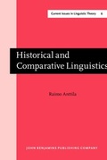 Cover: Historical and Comparative Linguistics - John Benjamins Publishing Co