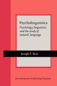 Enlarge image Cover: Psycholinguistics - John Benjamins Publishing Co