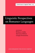 Cover: Linguistic Perspectives on Romance Languages - John Benjamins Publishing Co