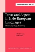 Cover: Tense and Aspect in Indo-European Languages - John Benjamins Publishing Co