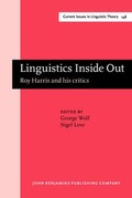 Cover: Linguistics Inside Out - John Benjamins Publishing Co