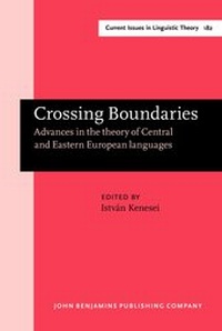 Enlarge image Cover: Crossing Boundaries - John Benjamins Publishing Co