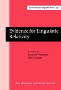 Cover: Evidence for Linguistic Relativity - John Benjamins Publishing Co