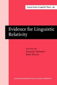 Enlarge image Cover: Evidence for Linguistic Relativity - John Benjamins Publishing Co