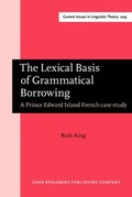 Cover: The Lexical Basis of Grammatical Borrowing - John Benjamins Publishing Co