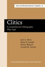 Cover: Clitics - John Benjamins Publishing Co