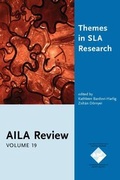 Cover: Themes in SLA Research - John Benjamins Publishing Co