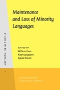 Cover: Maintenance and Loss of Minority Languages - John Benjamins Publishing Co