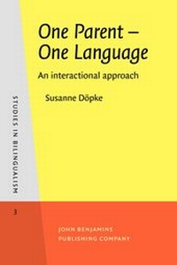 Enlarge image Cover: One Parent - One Language - John Benjamins Publishing Co