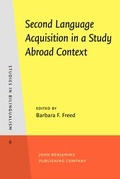 Cover: Second Language Acquisition in a Study Abroad Context - John Benjamins Publishing Co