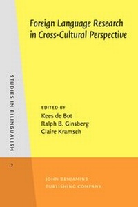 Enlarge image Cover: Foreign Language Research in Cross-Cultural Perspective - John Benjamins Publishing Co