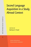 Cover: Second Language Acquisition in a Study Abroad Context - John Benjamins Publishing Co