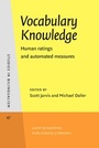 Cover: Vocabulary Knowledge - John Benjamins Publishing Co