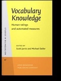 Cover: Vocabulary Knowledge - John Benjamins Publishing Company