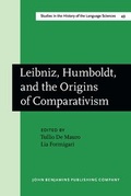 Cover: Leibniz, Humboldt, and the Origins of Comparativism - John Benjamins Publishing Co