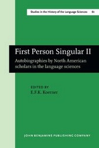 Enlarge image Cover: First Person Singular II - John Benjamins Publishing Co