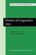 Cover: History of Linguistics 1993 - John Benjamins Publishing Co
