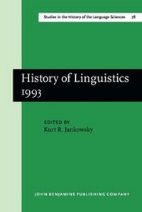 Enlarge image Cover: History of Linguistics 1993 - John Benjamins Publishing Co