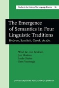 Cover: The Emergence of Semantics in Four Linguistic Traditions - John Benjamins Publishing Co