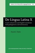 Cover: De Lingua Latina X - John Benjamins Publishing Co