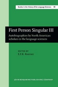 Enlarge image Cover: First Person Singular III - John Benjamins Publishing Co