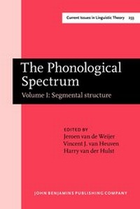 Enlarge image Cover: The Phonological Spectrum - John Benjamins Publishing Co