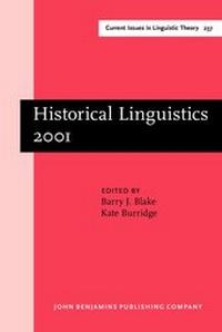 Enlarge image Cover: Historical Linguistics 2001 - John Benjamins Publishing Co