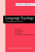 Cover: Language Typology - John Benjamins Publishing Co