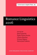 Cover: Romance Linguistics 2006 - John Benjamins Publishing Co