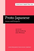 Cover: Proto-Japanese - John Benjamins Publishing Co