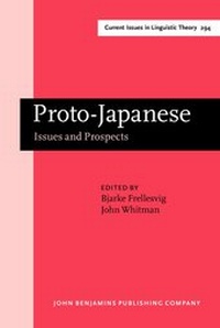 Enlarge image Cover: Proto-Japanese - John Benjamins Publishing Co