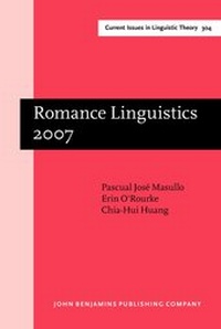 Abbildung von: Romance Linguistics 2007 - John Benjamins Publishing Co