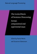 Cover: The Lexical Basis of Sentence Processing - John Benjamins Publishing Co