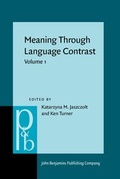 Cover: Meaning Through Language Contrast - John Benjamins Publishing Co