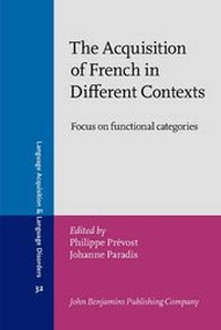 Enlarge image Cover: The Acquisition of French in Different Contexts - John Benjamins Publishing Co