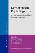 Cover: Developmental Psycholinguistics - John Benjamins Publishing Co