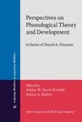 Cover: Perspectives on Phonological Theory and Development - John Benjamins Publishing Co