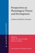 Cover: Perspectives on Phonological Theory and Development - John Benjamins Publishing Co