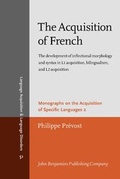 Cover: The Acquisition of French - John Benjamins Publishing Co