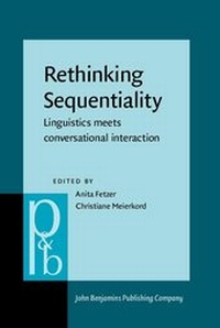 Enlarge image Cover: Rethinking Sequentiality - John Benjamins Publishing Co