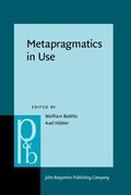 Cover: Metapragmatics in Use - John Benjamins Publishing Co