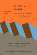 Cover: EUROSLA Yearbook - John Benjamins Publishing Co