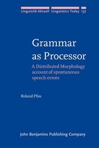 Enlarge image Cover: Grammar as Processor - John Benjamins Publishing Co