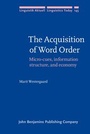 Cover: The Acquisition of Word Order - John Benjamins Publishing Co