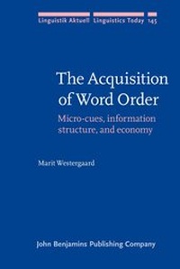 Enlarge image Cover: The Acquisition of Word Order - John Benjamins Publishing Co