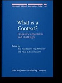 Abbildung von: What is a Context? - John Benjamins Publishing Company